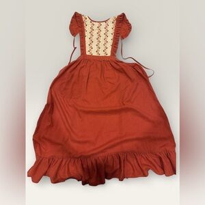 Vintage Women’s 1983 Raspberry Pinafore Apron CottageCore